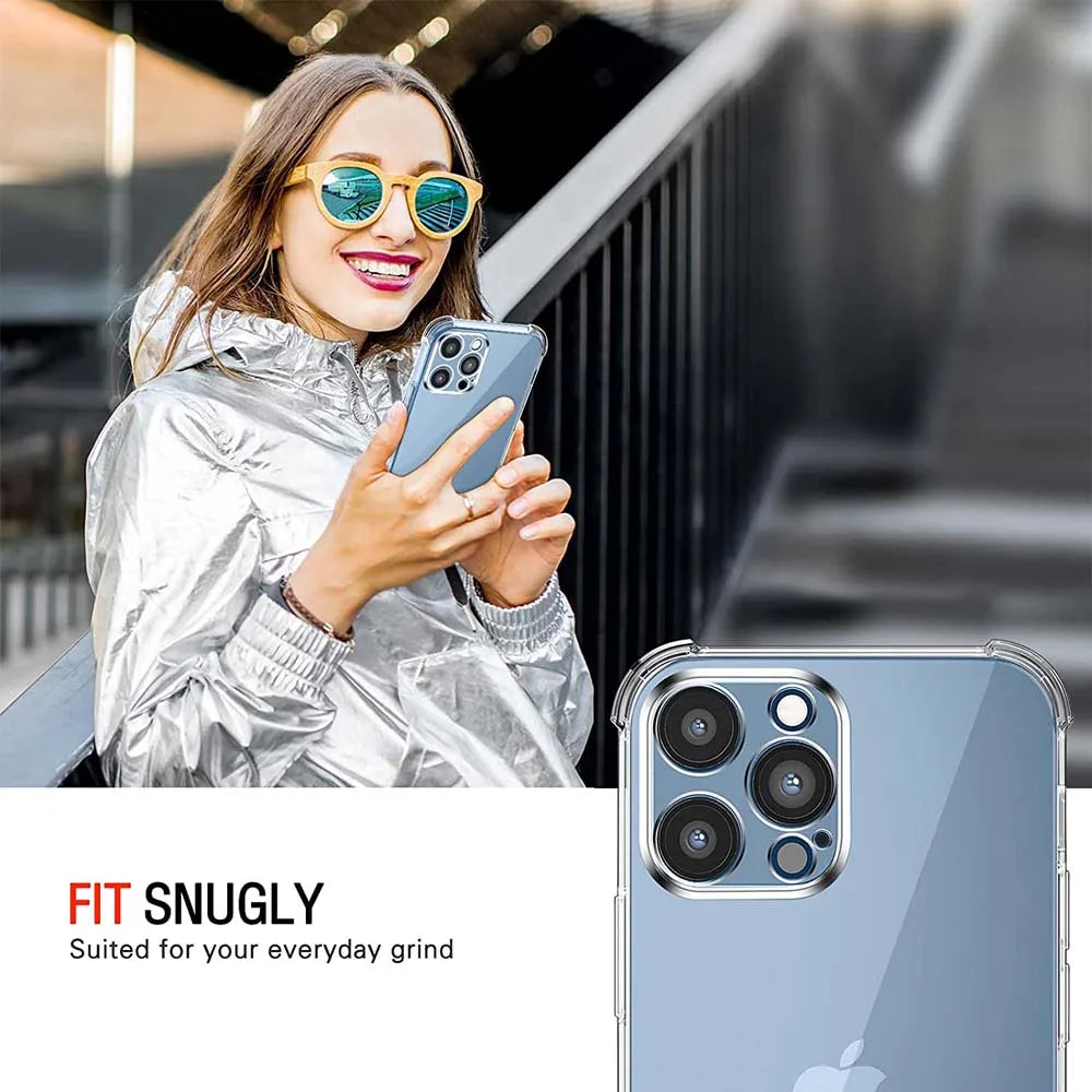 Cover trasparente antiurto per IPhone