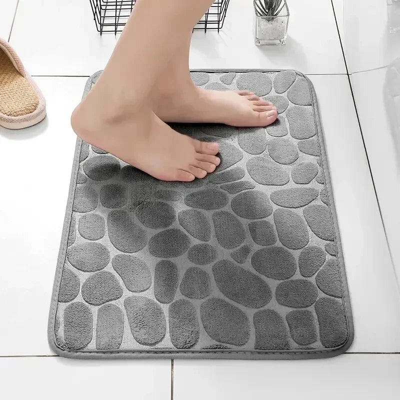 Tappeto Antiscivolo in Schiuma Memory con Rilievo in Velluto