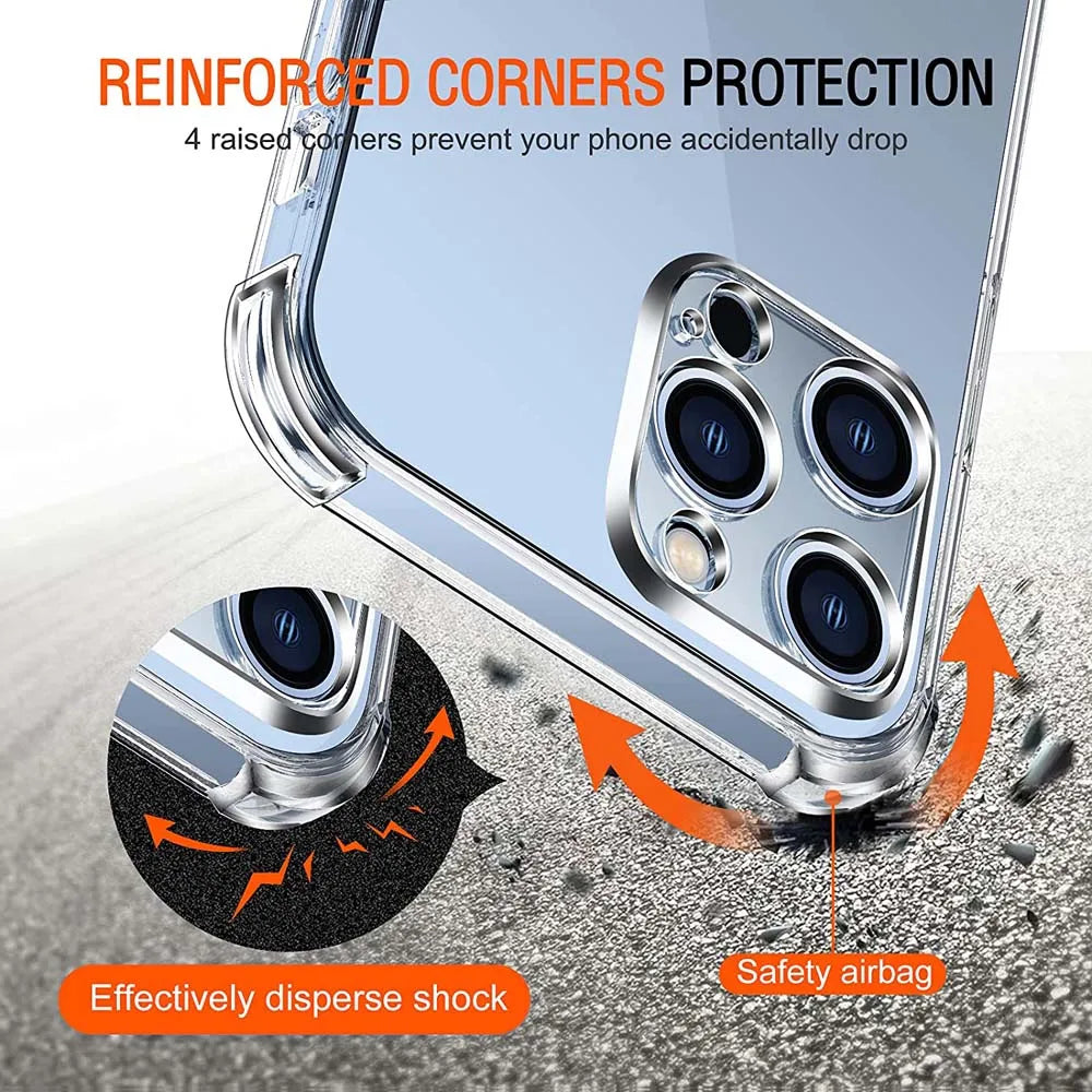 Cover trasparente antiurto per IPhone