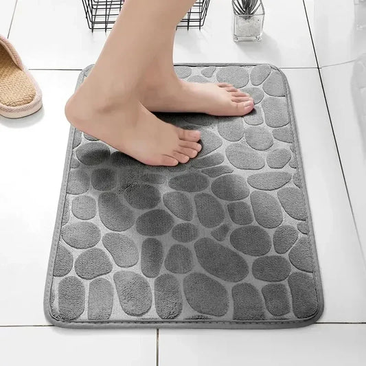 Tappeto Antiscivolo in Schiuma Memory con Rilievo in Velluto