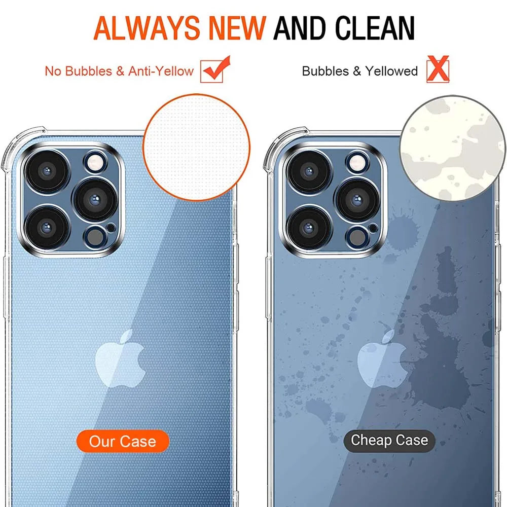 Cover trasparente antiurto per IPhone