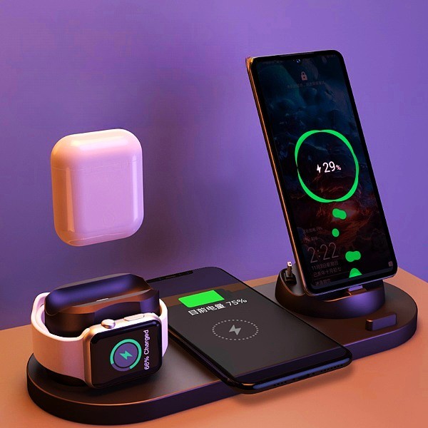 Caricatore Wireless 6 in 1